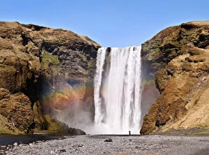 Scale Gallery: The Skogafoss, one of the biggest waterfalls in the country with a width of 25 meters