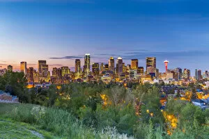 Images Dated 15th October 2021: The skyline of Calgary, Alberta, Canada