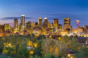 The skyline of Calgary, Alberta, Canada