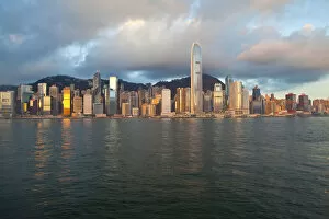 Images Dated 6th November 2009: Skyline of Central, Hong Kong Island, from Victoria Harbour, Hong Kong, China, Asia