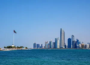 Abu Dhabi Investment Authority Prints: Skyline of the city center, Abu Dhabi, United Arab Emirates