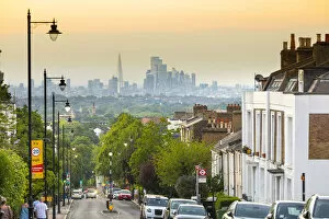 Images Dated 18th June 2021: Skyline of City of London from Crystal Palace, London, England, UK