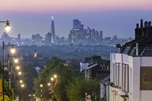 Images Dated 18th June 2021: Skyline of City of London from Crystal Palace, London, England, UK