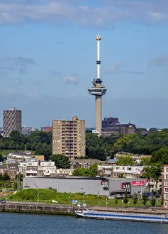 Skyline with Euromast, Rotterdam, South Holland, The Netherlands