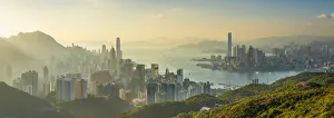 Images Dated 28th April 2020: Skyline of Hong Kong Island and Kowloon, Hong Kong