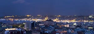 Images Dated 25th May 2011: Skyline of Istanbul from the Beyoglu area, Istanbul, Turkey