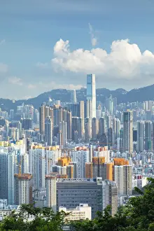 Skyline of Kowloon and Hong Kong Island, Hong Kong, China