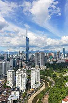 Merdeka 118 Prints: Skyline with Merdeka 118 skyscraper, Kuala Lumpur, Selangor, Malaysia
