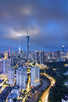 Merdeka 118 Prints: Skyline with Merdeka 118 skyscraper