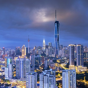 Kuala Lumpur Prints: Skyline with Merdeka 118 skyscraper