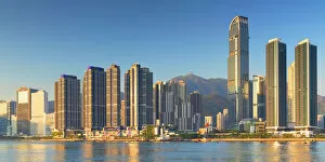 Images Dated 6th October 2018: Skyline of Tsuen Wan with Nina Tower, Tsuen Wan, Hong Kong, China