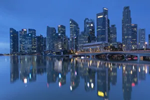 Marina Bay Prints: Skyscrapers of Central Business District, Marina Bay, Singapore
