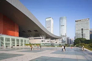 Civic Square Prints: Skyscrapers and Civic Centre in Civic Square, Futian, Shenzhen, Guangdong, China