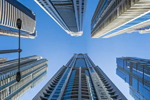 Images Dated 11th November 2021: Skyscrapers, Dubai Marina, Dubai, United Arab Emirates