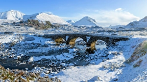 Highland Region Prints: Sligachan Bridge and the Cullin Hills