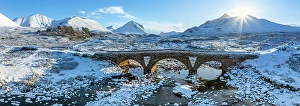 Highland Region Prints: Sligachan Bridge and the Cullin Hills