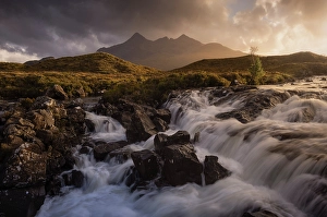 Waterfalls Prints: Sligachan, Isle of Skye, Scotland