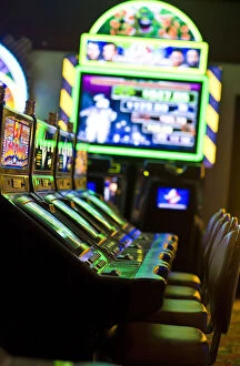 Slot Machines, Casino Interior, Las Vegas, Nevada, USA