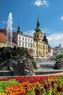 Slovakian Prints: Slovak National Uprising Square (SNP), Banska Bystrica, Slovakia