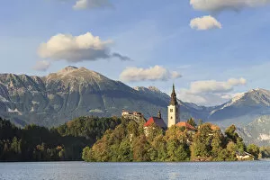 Images Dated 13th September 2012: Slovenia, Bled, Lake Bled and Julian Alps