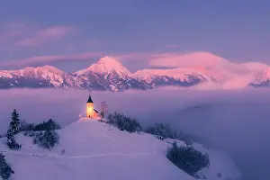 Catholicism Prints: Slovenia, Jamnik, Church of St