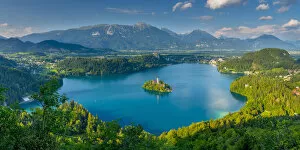 Images Dated 19th June 2014: Slovenia, Julian Alps, Upper Carniola, Bled, Lake Bled