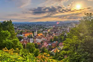 Slovenia, Ljubljana, Sveti Florijana (or Sentflorjanska) Cerkev and Sveti Jakoba Cerkev