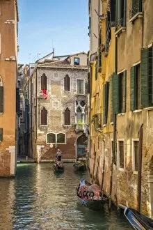 Small canal near the Rialto in Venice, Veneto, Italy