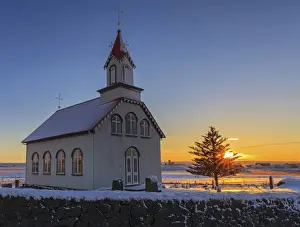 Small church, Iceland, Europe. The small church in Iceland