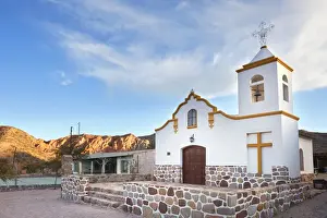 Valles Calchaquies Prints: The small church of Nuestra Senora del Perpetuo Socorro in the remote village of Payogastilla