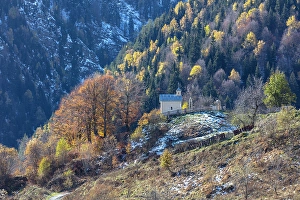 Upper Svaneti Prints: A small church between Ushguli & Kutaisi, Upper Svaneti (Zemo Svaneti), Georgia
