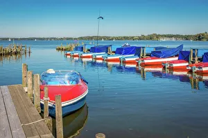 Zwischenahner Meer Prints: Small excursion boats on Lake Zwischenahner Meer