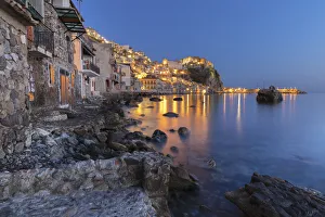 Southern Italy Prints: The small fishing village of Chianalea, Scilla, province of Reggio Calabria, Calabria