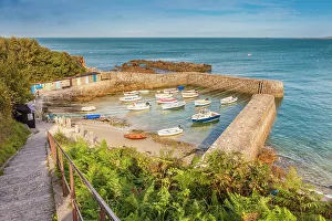 Manche Prints: The small harbor of Port Racine, La Hague, Manche, Normandy, France