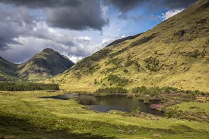 Glen Etive Prints: Small lake Lochan Urr in Glen Etive, Highlands, Scotland, Great Britain