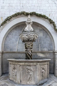 Small Onofrio fountain, RectoraA┬ÇA┬Ös Palace, Dubrovnik, Croatia