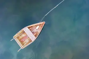 Intimate Landscape Prints: Small rowboat at rest, Cape Cod, Chatham, Massachusetts, USA