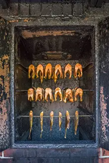 Usedom Prints: Smoked fish, Usedom island, Mecklenburg-Western Pomerania, Germany