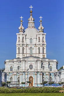 Images Dated 24th March 2016: Smolny Cathedral, Saint Petersburg, Russia