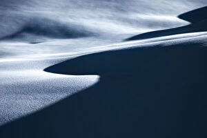 Images Dated 11th June 2021: Snow dunes of the Tuscany Appenines. Appennino Tosco Emiliano, Tuscany, Italy