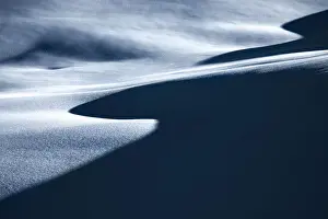 Garfagnana Prints: Snow dunes of the Tuscany Appenines. Appennino Tosco Emiliano, Tuscany, Italy