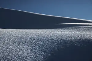 Texture Prints: Snow dunes of the Tuscany Appenines. Appennino Tosco Emiliano, Tuscany, Italy