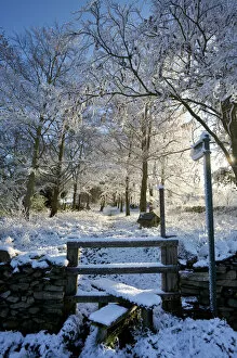 Images Dated 4th March 2009: Snow in Rural England, UK, Leicestershire, England, UK