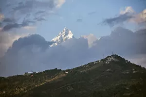 Snowcapped peaks in the Annapurna mountain range, Pokhara, Nepal