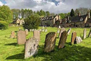 Cotswolds Prints: Snowshill village and churchyard in the Cotswolds