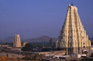 A soaring gateway or gopura A soaring gateway or gopura