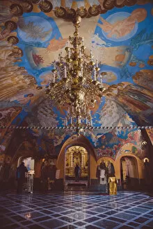 Sobor Bogoyavleniya a tipical russian church, Irkutsk region, Siberia, Russia