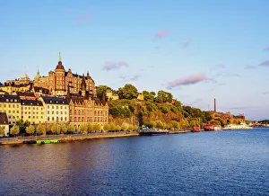 Sodermalm at sunrise, Stockholm, Stockholm County, Sweden