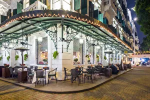 Old Quarter Prints: Sofitel Legend Metropole Hotel at night, Hoan Kiếm District, Old Quarter, Hanoi, Vietnam