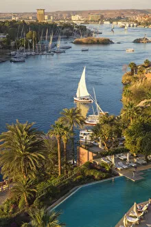 Egyptian Gallery: Sofitel Legend Old Cataract hotel situated on the banks of the river Nile